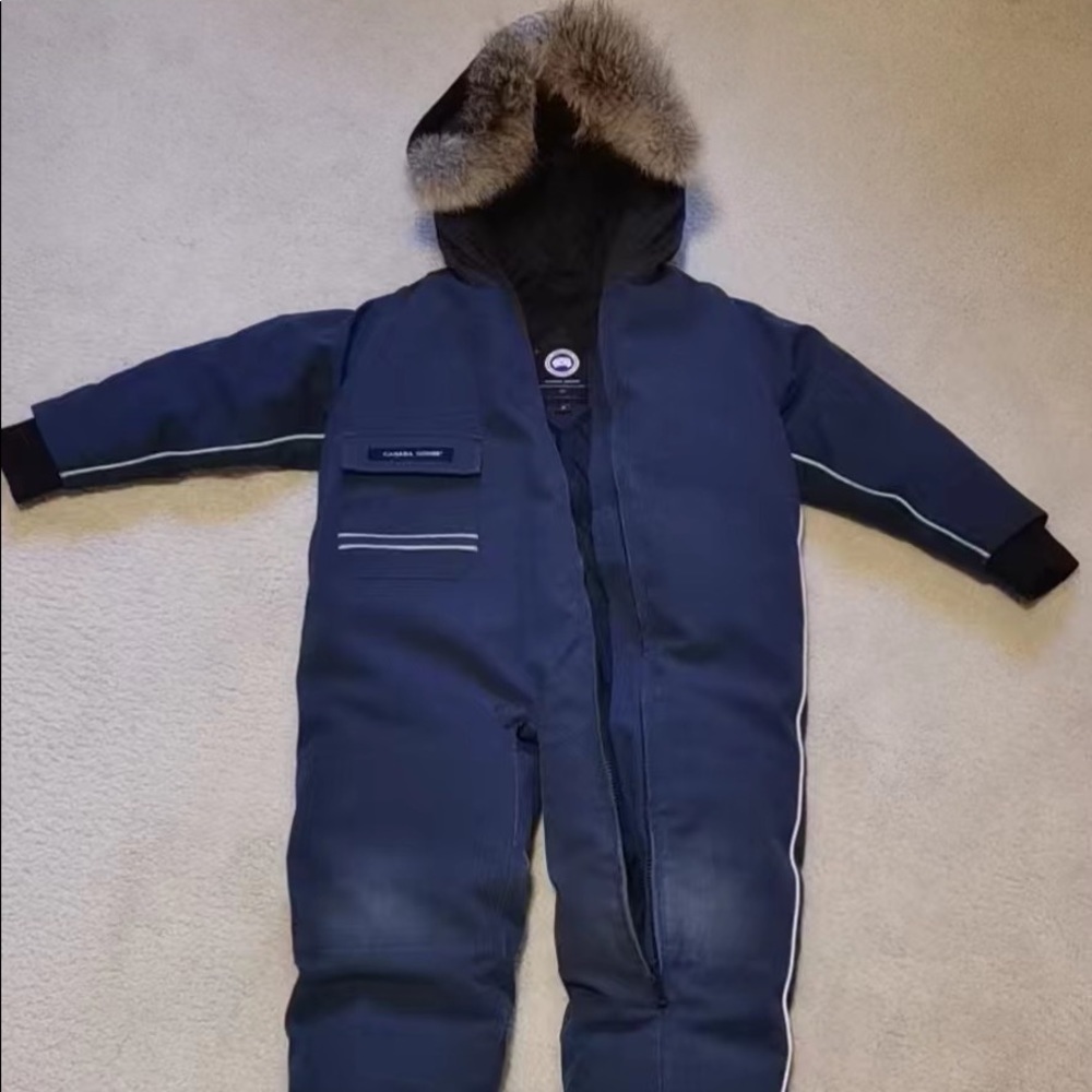 Canada Goose kids one piece snow suit